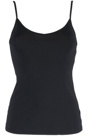 Ladies 1 Pack Sloggi EverNew Cotton Shirt Vest Top with Spaghetti Straps