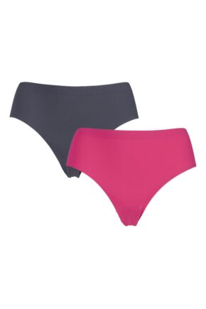 Ladies 2 Pack Sloggi mOve Hipster Sports Briefs