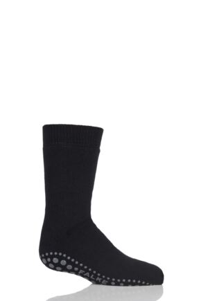 Boys And Girls 1 Pair Falke Catspads Slipper Socks Black 31-34