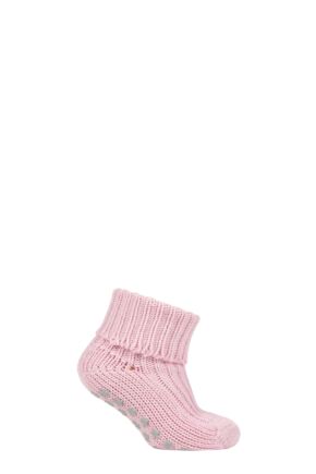 Babies 1 Pair Falke Catspads Slipper Socks Powder Rose 80-92