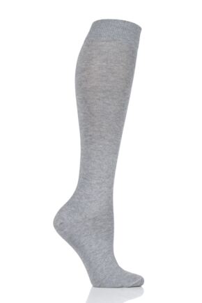 Girls 1 Pair Falke Back to School Plain Cotton Knee High Socks