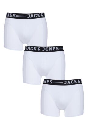 Mens 3 Pair Jack & Jones Cotton Sense Boxer Shorts