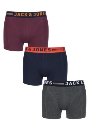 Mens 3 Pack Jack & Jones Lichfield Boxer Shorts