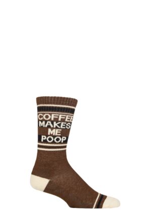 Gumball Poodle 1 Pair Coffee Makes Me Poop Cotton Socks Multi One Size