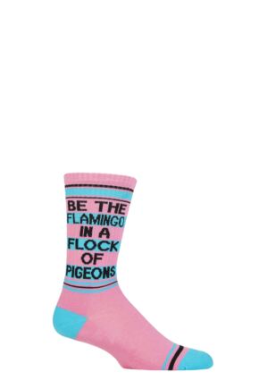 Gumball Poodle 1 Pair Be The Flamingo in The Flock of Pigeons Cotton Socks