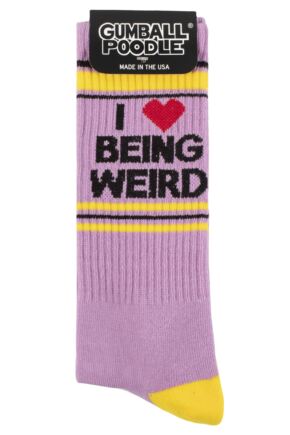 Gumball Poodle 1 Pair I Love Being Weird Cotton Socks Multi One Size