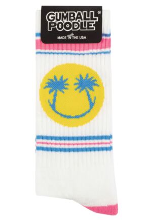 Gumball Poodle 1 Pair Happy Palms Cotton Socks