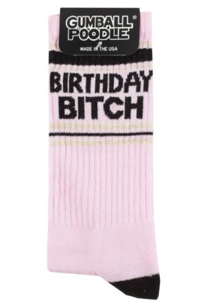 Gumball Poodle 1 Pair Birthday Bitch Cotton Socks