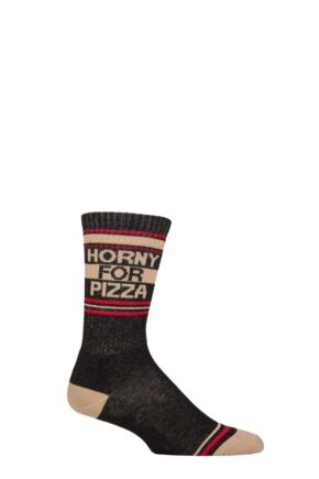 Gumball Poodle 1 Pair Horny for Pizza Cotton Socks
