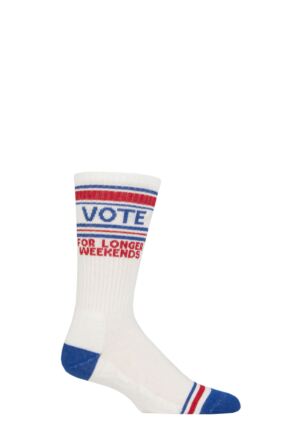 Gumball Poodle 1 Pair Vote...For Longer Weekends - Gym Crew Socks Cotton Socks