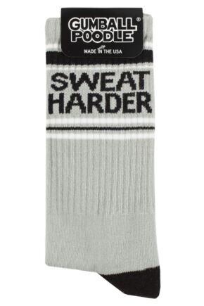 Gumball Poodle 1 Pair Sweat Harder - Gym Crew Socks Cotton Socks