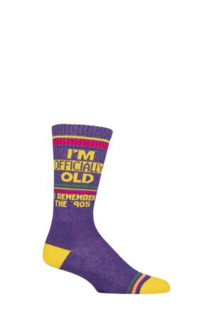 Gumball Poodle 1 Pair I'm Officially Old… I Remember the 90's Cotton Socks Multi One Size