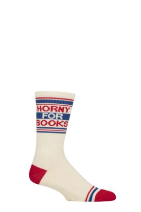 Gumball Poodle 1 Pair Horny for Books Cotton Socks