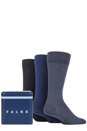 Mens 3 Pair Falke Gift Boxed Cotton Socks