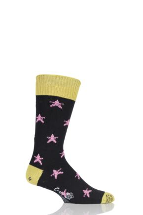 Mens 1 Pair Corgi 100% Cotton Stars Socks