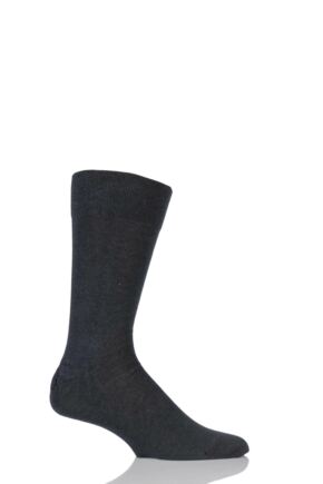 Mens 1 Pair Falke Sensitive London Cotton Left and Right Socks With Comfort Cuff