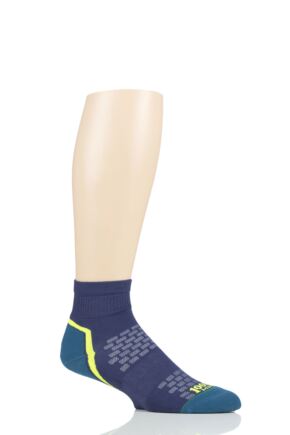 Mens and Ladies 1 Pair 1000 Mile Ultra Quarter Socks Navy 9-11.5 Mens