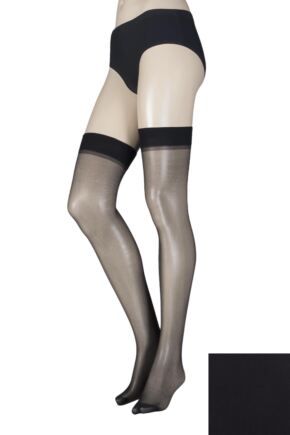 Ladies 1 Pair Elle Stockings 15 Denier 100% Nylon