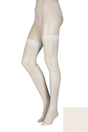 Ladies 1 Pair Elle Stockings 15 Denier 100% Nylon Satin