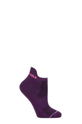 Ladies 1 Pair 1000 Mile Tactel Ultimate Technical Racing Trainer Socklet Purple 6-8.5 Ladies