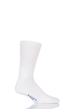 Mens and Ladies 1 Pair Falke Sport Spirit Run Crew Socks White 46-48