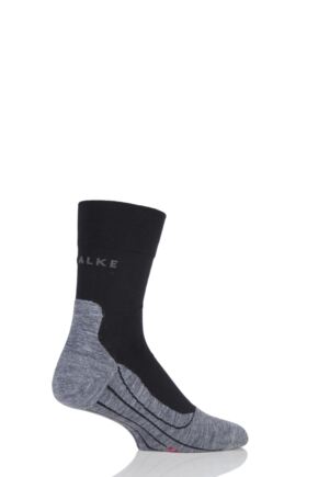 Mens 1 Pair Falke RU4 Cool Volume Ergonomic Cushioned Crew Running Socks