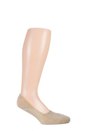 Mens 1 Pair Falke Invisible Step Shoe Liners Sand 43-44