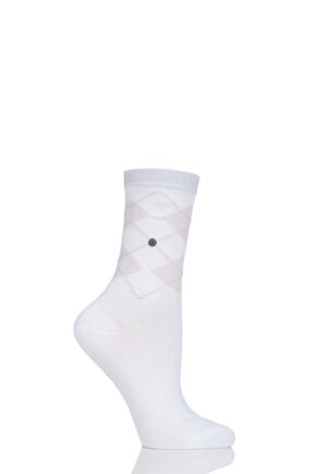  Burlington Transparent Covent Garden Argyle Cotton Socks