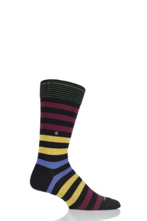  Burlington Blackpool Multi Striped Cotton Socks