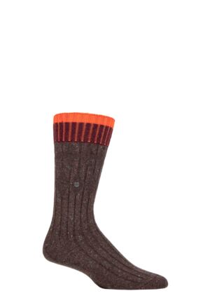 Mens 1 Pair Burlington Crafted Wool Boot Socks