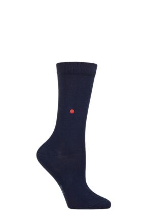 Ladies 1 Pair Burlington Lady Plain Cotton Socks
