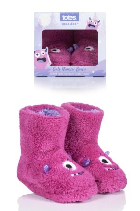 Kids 1 Pair Totes Monster Slippers