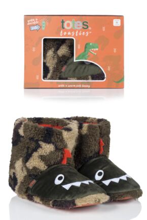 Kids 1 Pair Totes Lined Bootie Slippers