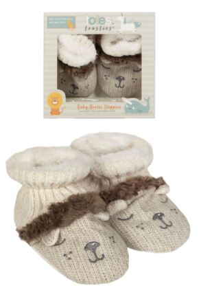 Boys and Girls Tots 1 Pair Totes Padders Slipper Socks Lion 12-18 Months