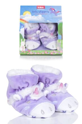 Kids 1 Pair Totes Animal Padders Slipper Socks Unicorn 18-24 Months