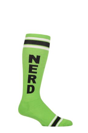 Gumball Poodle 1 Pair Nerd Knee High Cotton Socks Multi One Size