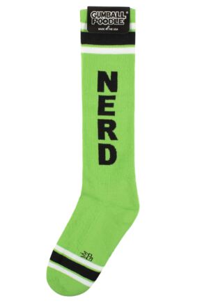 Gumball Poodle 1 Pair Nerd Knee High Cotton Socks Multi One Size