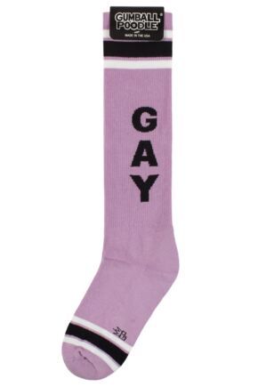 Gumball Poodle 1 Pair Gay Cotton Knee High Socks