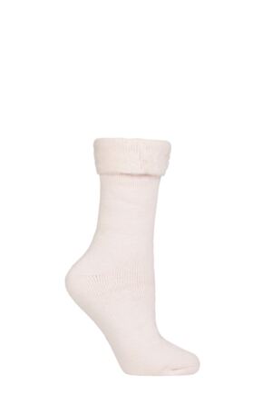 Ladies 1 Pair Totes Recycled Brushed Thermal Bed Socks