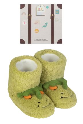 Kids 1 Pair Totes Boot Slippers with Grip Dinosaurs 9-10 Kids