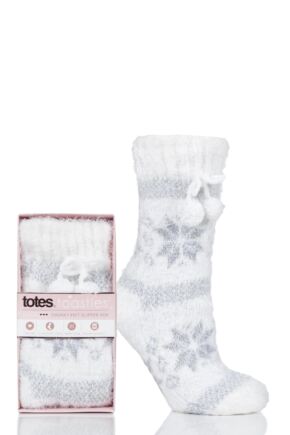Ladies 1 Pair Totes Fleece Lined Chunky Socks