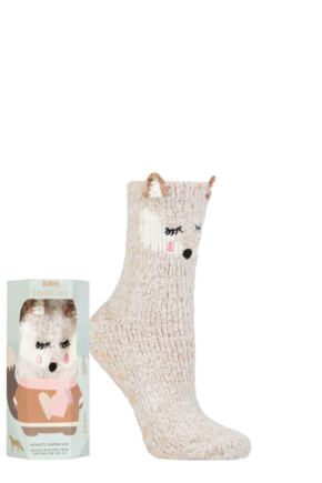 Ladies 1 Pair Totes Cosy Novelty Slipper Socks