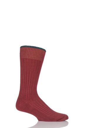 Mens and Ladies 1 Pair Glenmuir Cotton Cushioned Golf Socks Terracotta S