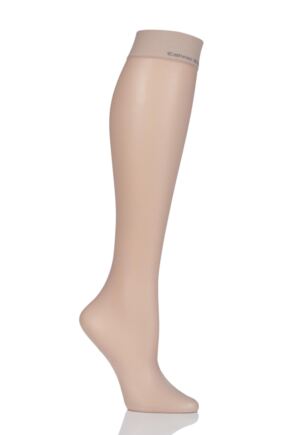 Ladies 1 Pair Calvin Klein Sheer Essentials 15 Denier Knee Highs