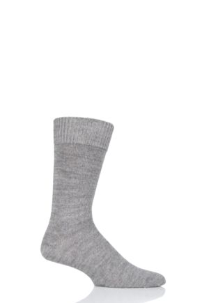 Mens and Ladies 1 Pair SOCKSHOP of London Plain Alpaca Socks