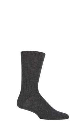 Mens 1 Pair SOCKSHOP of London 100% Cashmere Bed Socks