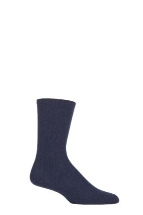 Mens 1 Pair SOCKSHOP of London 100% Cashmere Bed Socks