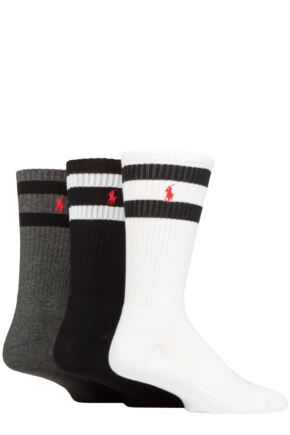 Mens 3 Pair Ralph Lauren Classic Sport Socks