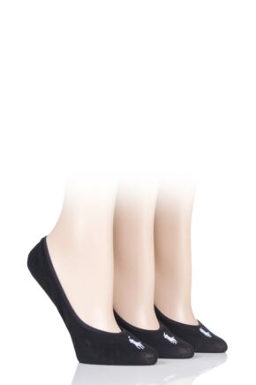 Ladies 3 Pair Ralph Lauren Non-Slip Heel Low Liner Socks