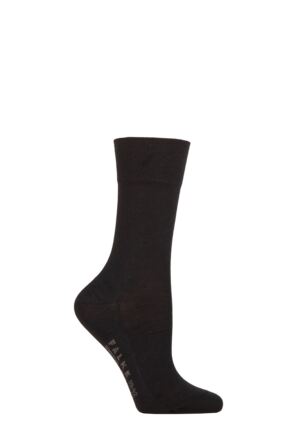 Ladies 1 Pair Falke Sensitive New York Lyocell Gentle Grip Socks